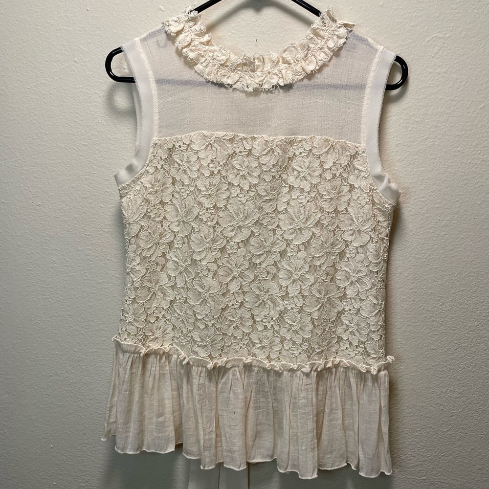 Adiva Lace Sheer Blouse XS/S